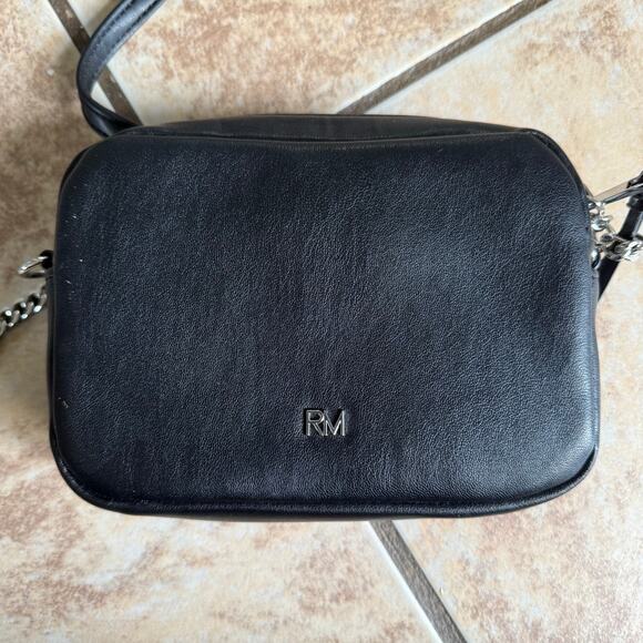 NWT REBECCA MINKOFF Quilted Studded Crossbody Black‎ Silver Hardware - Picture 3 of 13